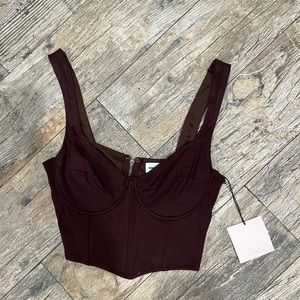 Brown Corset Top